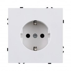 Розетка штепсельная SCHUKO 16A/250 В, белый глянцевый Kollinger Eclipse EC-014WG
