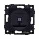 Розетка Ethernet RJ45 Cat.6, черный Kollinger REA-018BK для Aspekt, Eleganz, Reflex