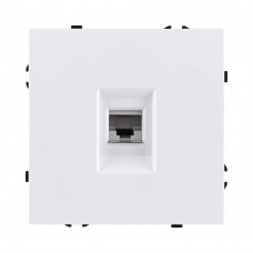Розетка телефонная RJ11, белый матовый Kollinger Eclipse EC-019WH