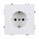 Розетка штепсельная SCHUKO 16A/250 В, белый матовый Kollinger Eclipse EC-014WH