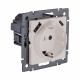 Розетка штепсельная SCHUKO 16A/250 В с USB A+C 20W, кашемир матовый Kollinger REA-004CM для Aspekt, Eleganz, Reflex