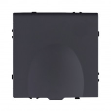 Розетка штепсельная SCHUKO 16A/250 В с крышкой, черный матовый Kollinger Eclipse EC-015BK