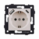 Розетка штепсельная SCHUKO 16A/250 В с USB A+C 20W, кашемир матовый Kollinger REA-004CM для Aspekt, Eleganz, Reflex