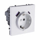 Розетка штепсельная SCHUKO 16A/250 В с USB A+C 20W, белый глянцевый Kollinger Eclipse EC-016WG