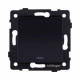 Выключатель 1-клавишный проходной 10А/250В с LED подсветкой, изогнутый, черный Kollinger REA-R-004BK для Aspekt, Eleganz, Reflex