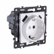 Розетка штепсельная SCHUKO 16A/250 В с USB A+C 20W, белый Kollinger Asthetik AS-016WH