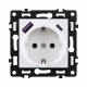 Розетка штепсельная SCHUKO 16A/250 В с USB A+C 20W, белый Kollinger Asthetik AS-016WH
