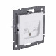 Розетка двойная RJ11 + RJ45 Cat.6, белый Kollinger REA-011WH для Aspekt, Eleganz, Reflex