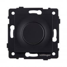 Светорегулятор для светодиодных ламп, проходной, 500W, черный матовый Kollinger REA-048BM для Aspekt, Eleganz, Reflex