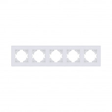 Рамка 5-постовая, белый Kollinger Eleganz Acryl EA5WH
