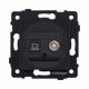Розетка двойная TV (мама) + RJ45 Cat.6, черный матовый Kollinger REA-021BM для Aspekt, Eleganz, Reflex