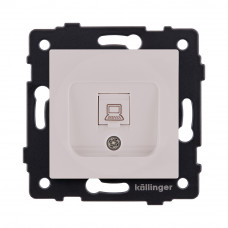 Розетка Ethernet RJ45 Cat.6, кашемир матовый Kollinger REA-018CM для Aspekt, Eleganz, Reflex
