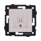 Розетка Ethernet RJ45 Cat.6, кашемир матовый Kollinger REA-018CM для Aspekt, Eleganz, Reflex