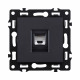 Розетка Ethernet RJ45 Cat.6, черный Kollinger Asthetik AS-017BK