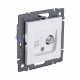 Розетка двойная спутниковая SAT + RJ45 Cat.6, белый Kollinger REA-022WH для Aspekt, Eleganz, Reflex