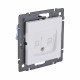 Розетка двойная Ethernet RJ45 Cat.6, белый матовый Kollinger REA-019WM для Aspekt, Eleganz, Reflex