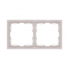 Рамка 2-постовая, кашемир матовый Kollinger Eclipse EC2CM