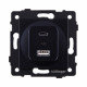 Розетка USB A+C 20W, черный Kollinger REA-037BK для Aspekt, Eleganz, Reflex