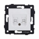 Розетка двойная Ethernet RJ45 Cat.6, белый матовый Kollinger REA-019WM для Aspekt, Eleganz, Reflex