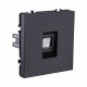 Розетка Ethernet RJ45 Cat.6, черный матовый Kollinger Eclipse EC-017BK