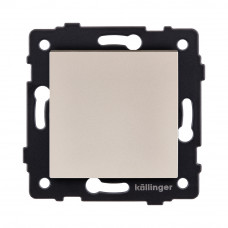 Выключатель 1-клавишный проходной 10А/250В, золотой Kollinger REA-S-003GD для Aspekt, Eleganz, Reflex