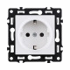 Розетка штепсельная SCHUKO 16A/250 В, белый Kollinger Asthetik AS-014WH