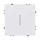 Выключатель 1-клавишный 10А/250В с LED подсветкой, белый матовый Kollinger Eclipse EC-007WH