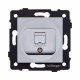 Розетка Ethernet RJ45 Cat.6, серый Kollinger REA-018GY для Aspekt, Eleganz, Reflex