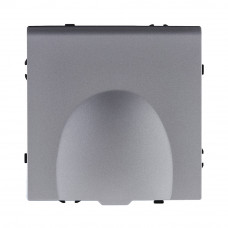 Розетка штепсельная SCHUKO 16A/250 В с крышкой, серый Kollinger Eclipse EC-015GY