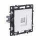 Розетка телефонная RJ11, белый Kollinger Asthetik AS-019WH