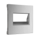 W1191109/ Накладка для двойной розетки Еthernet RJ-45 (серебряный рифленый)