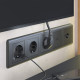 W1179504/ Накладка для розетки USB (графит рифленый)