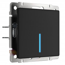 W4510008/ Сенсорный выключатель одноклавишный с подсветкой 1000 Вт (черный)