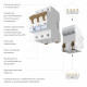 W903P324 / Автоматический выключатель 3P 32 A C 4,5 кА