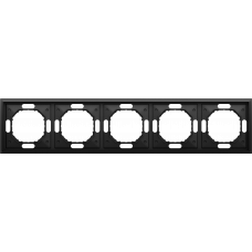 Рамка 5-я, черный графит, серия S08