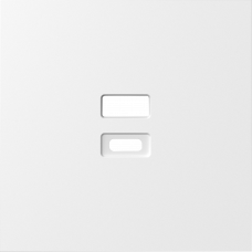 Накладка для розеток USB, матовый белый, серия S08