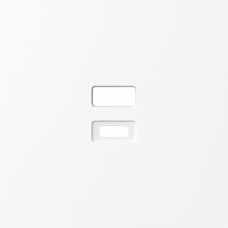 Накладка для розеток USB, глянцевый белый, серия S08
