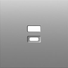 Накладка для розеток USB, серый графит, серия S08