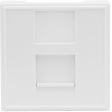 Розетка DEC RJ45 UTP кат.5e, 2мод., бел. (45х45мм), серия (тип) DEC