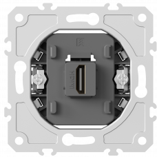 Механизм HDMI 2.0a, черный, разъем Type A 180° 4K  Full HD @ 60 Hz 3D, HDR, серия DB