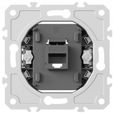 Механизм розетки RJ45 одиночная cat.5/ClassE-8, серия DB