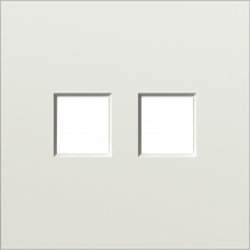 Накладка 2-я для розеток RJ45,TV,SAT, шампань, серия S08