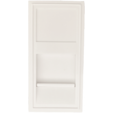 Розетка DEC RJ45 UTP кат.6a, 1мод., бел. (22.5х45мм)