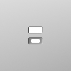 Накладка для розеток USB, сталь, серия S08
