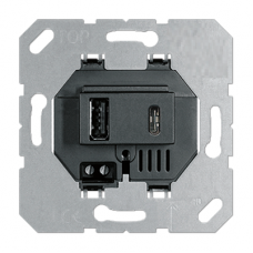 USB зарядное устройство, 3.1A тип A,С черный